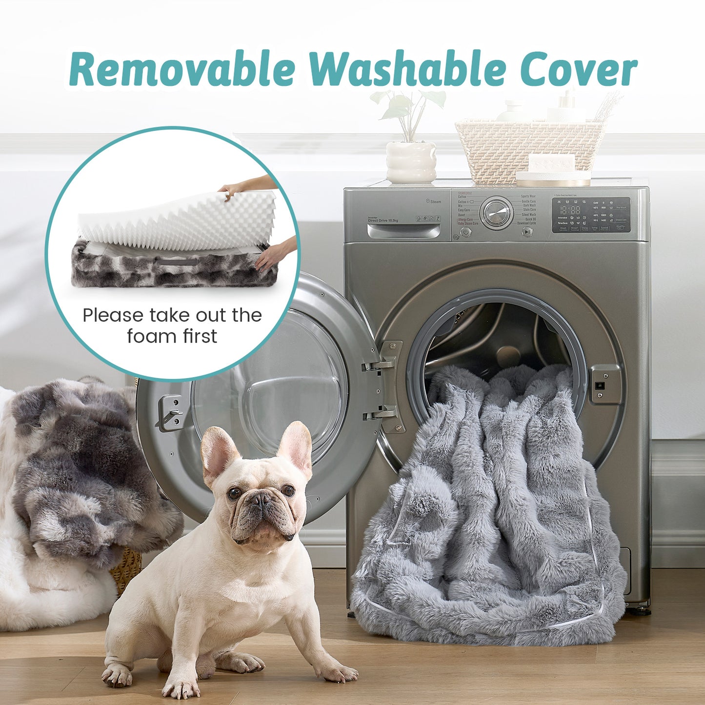 C-Shaped Orthopedic Dog Bed