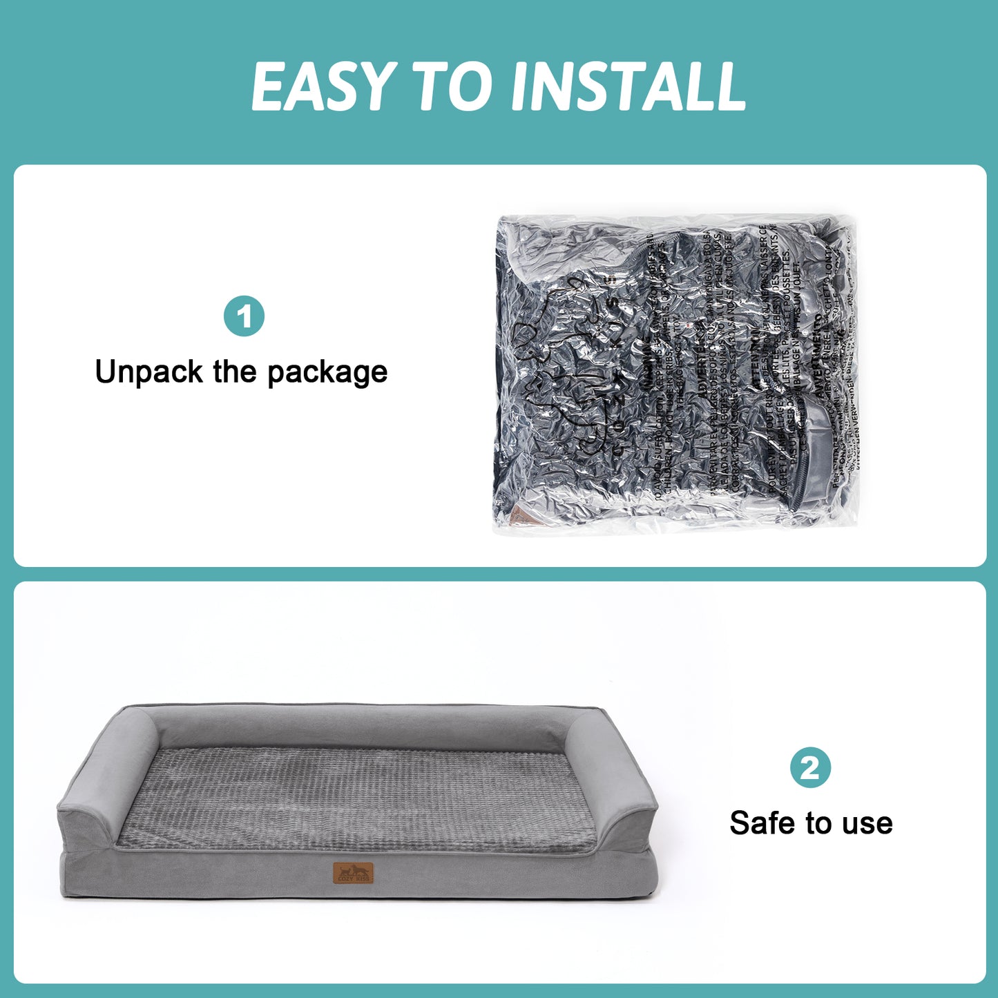 U-Shaped Orthopedic Dog Bed